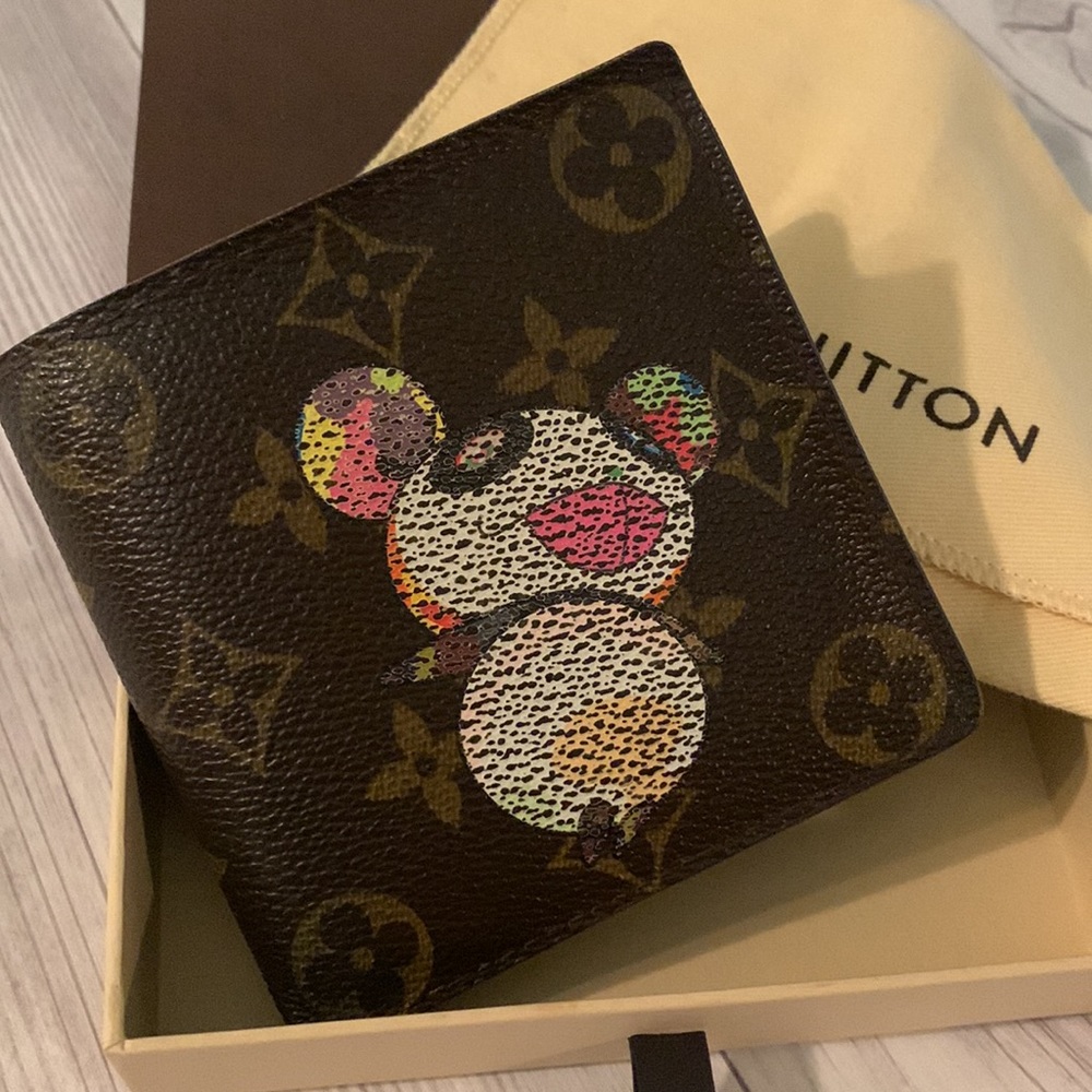 💜🤎💜🤎Luis Vuitton monogram panda Porte billet cartes credit monnaie wallet